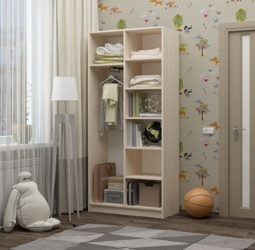 Шкаф Ириска-9 МДФ (Ш-1000 х В-2000 х Г-440 мм)/Разные Цвета