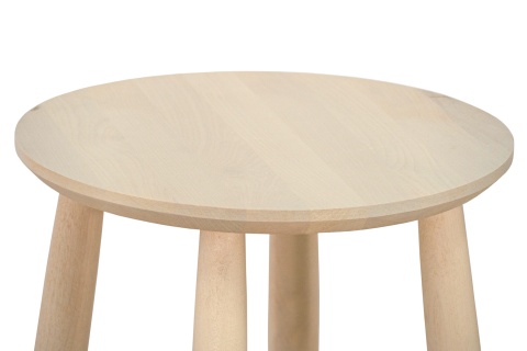 Табурет c круглым сиденьем выбеленная береза