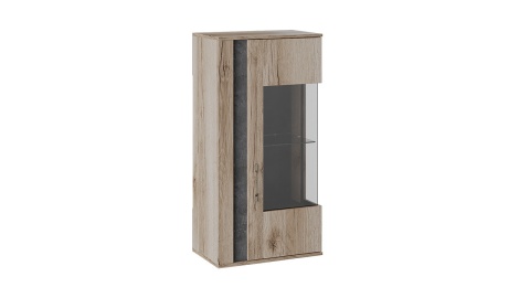 Шкаф Навесной «Брайтон» (Камень/Дуб Делано)/Ш-594 × В-1162 × Г-387 мм