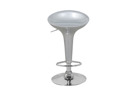 Стул барный Бомба серебро